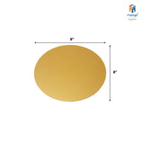 Cake Base Round Gold / White / Black  8"