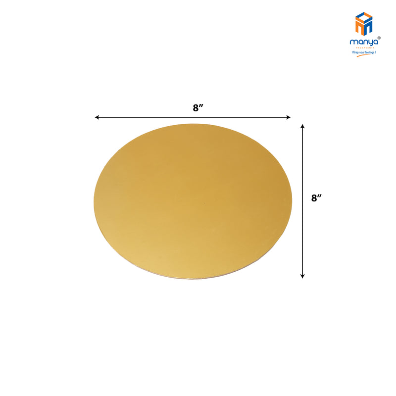 Cake Base Round Gold / White / Black  8"